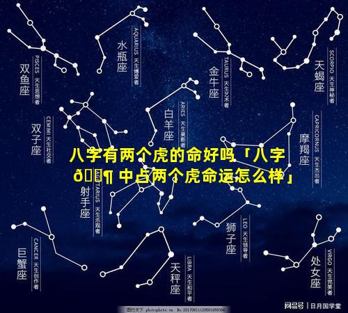 八字有两个虎的命好吗「八字 🐶 中占两个虎命运怎么样」